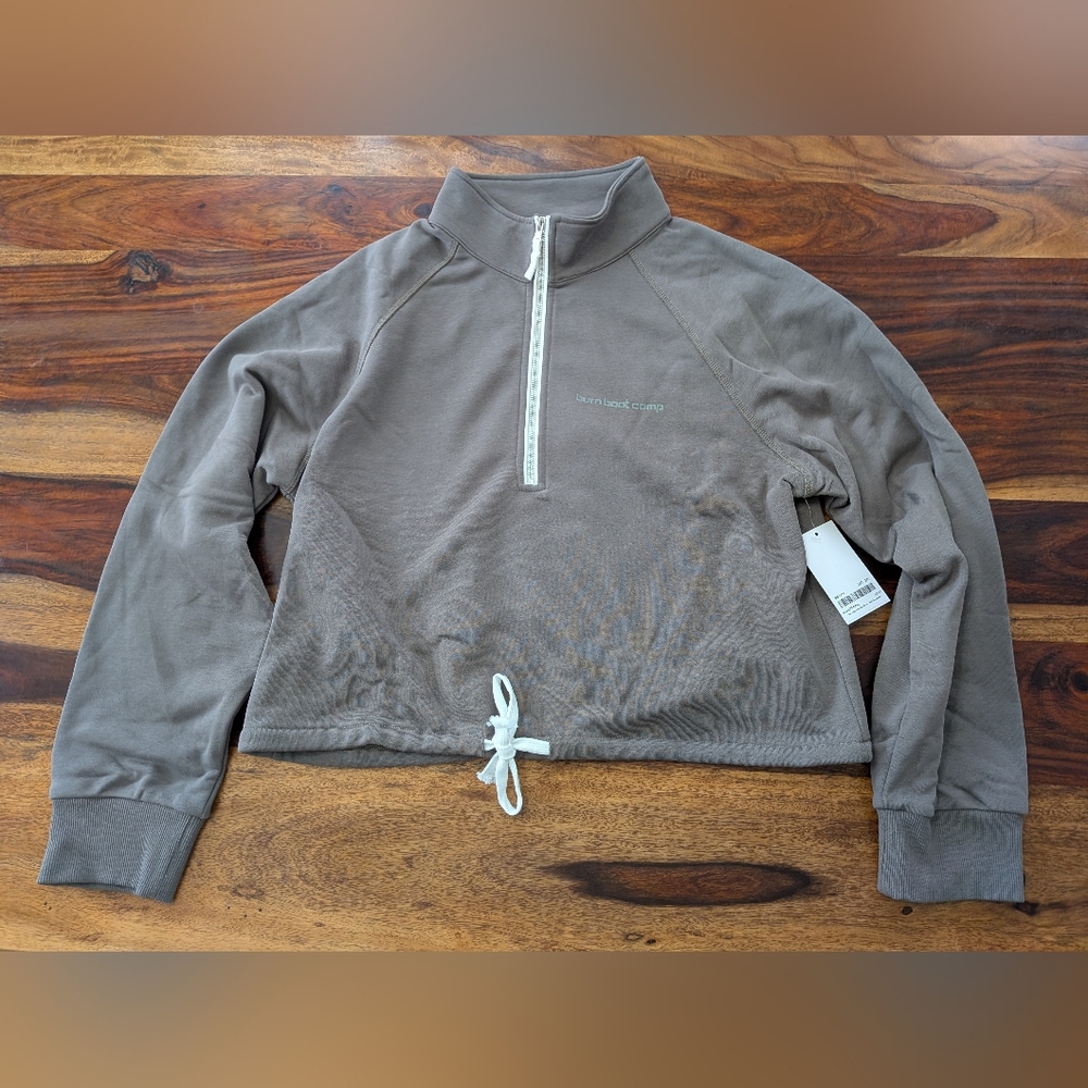 Gray Quarter-Zip Pullover